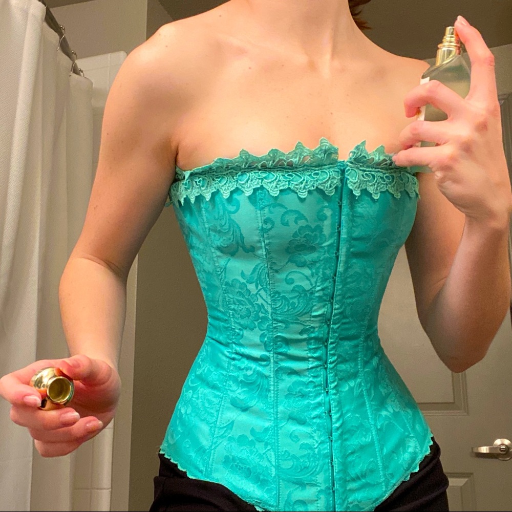 Fredericks of Hollywood Seafoam Corset